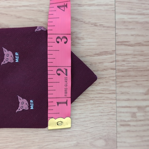 Vintage MCP (Male Chauvinist Pig M.C.P.) Neck Tie, Burgundy Red - Picture 9 of 10